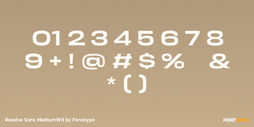 Resolve Sans MediumWd Font Poster #4