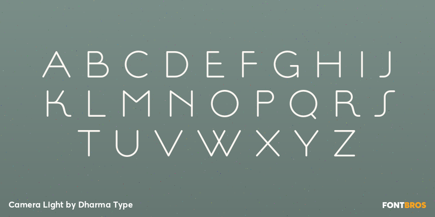 Camera Light Font Poster #2