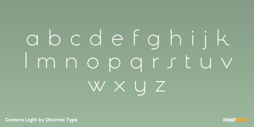 Camera Light Font Poster #3