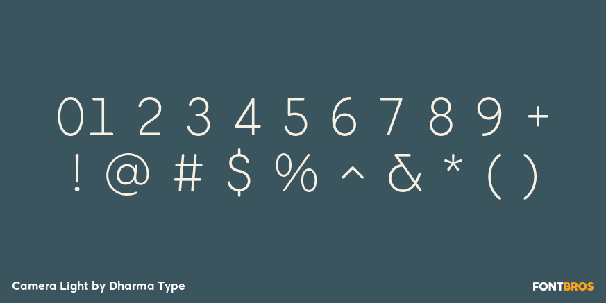 Camera Light Font Poster #4