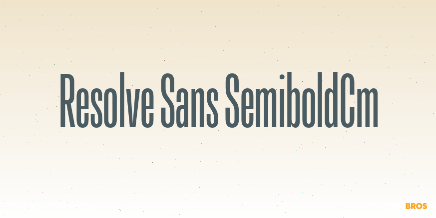 Resolve Sans SemiboldCm Font Poster #1