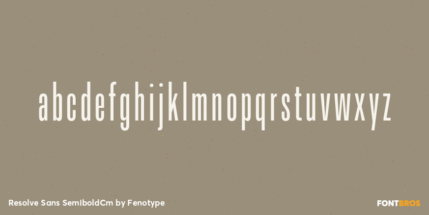 Resolve Sans SemiboldCm Font Poster #3