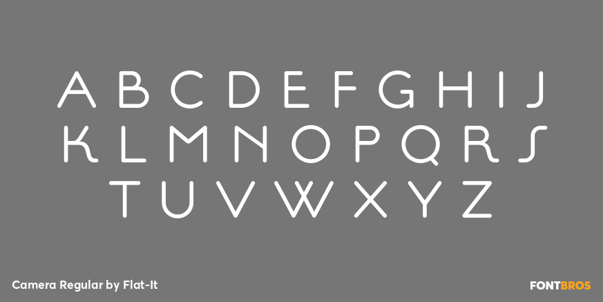 Camera Regular Font Poster #2