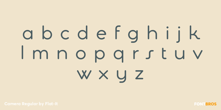 Camera Regular Font Poster #3