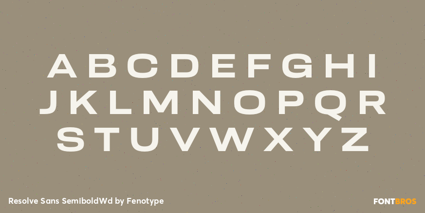 Resolve Sans SemiboldWd Font Poster #2