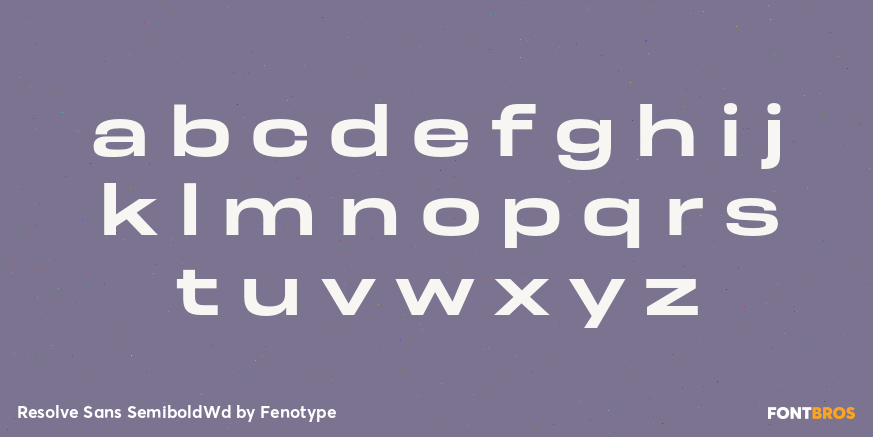 Resolve Sans SemiboldWd Font Poster #3