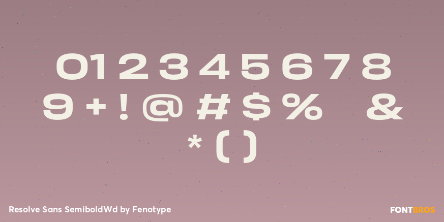 Resolve Sans SemiboldWd Font Poster #4