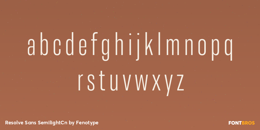 Resolve Sans SemilightCn Font Poster #3