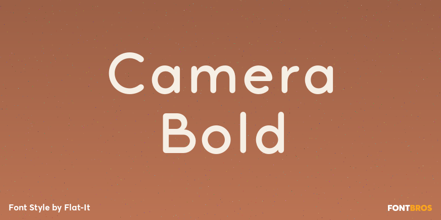 Camera Bold Font Poster #1