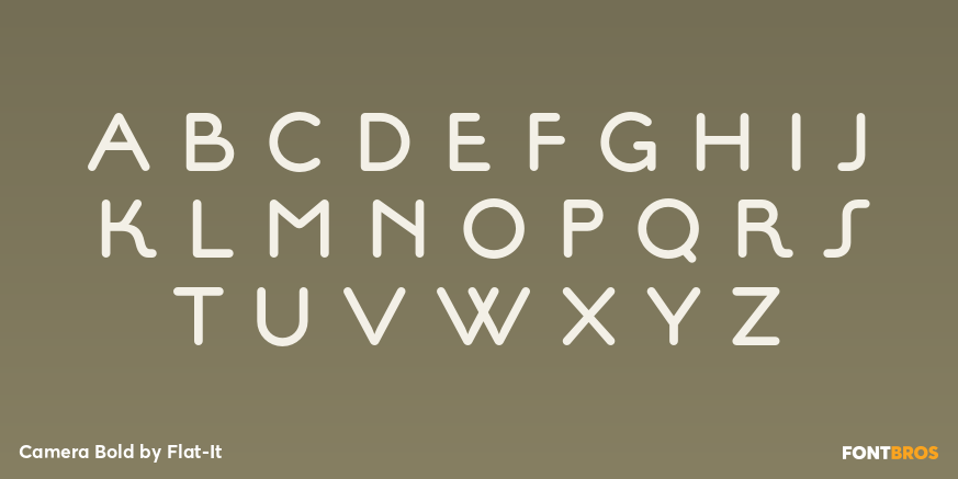 Camera Bold Font Poster #2