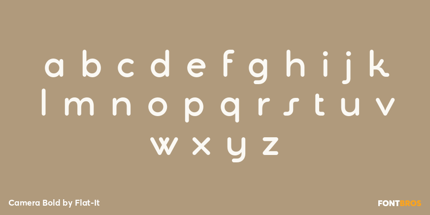 Camera Bold Font Poster #3