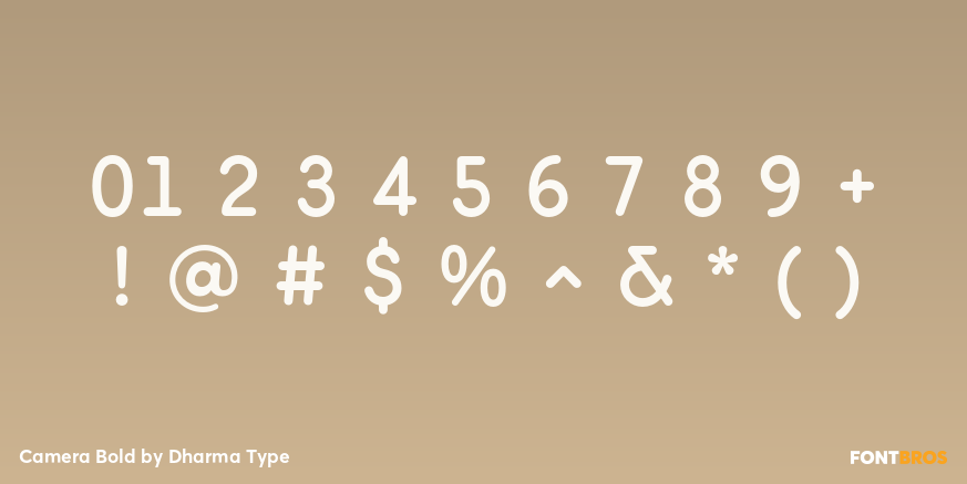 Camera Bold Font Poster #4