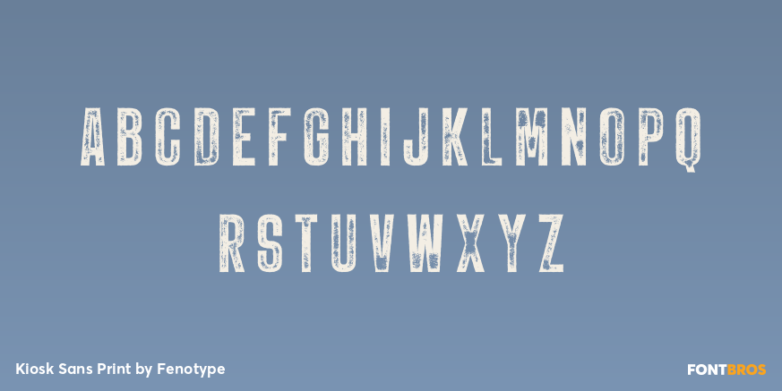 Kiosk Sans Print Font Poster #2