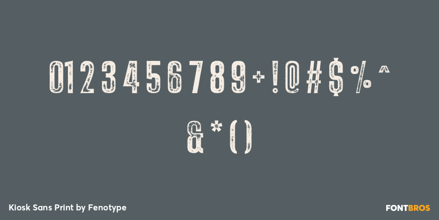 Kiosk Sans Print Font Poster #4