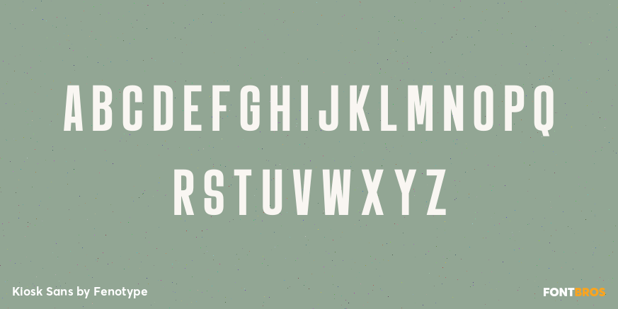 Kiosk Sans Font Poster #2