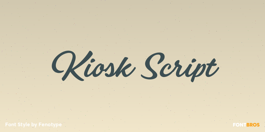 Kiosk Script Font Poster #1