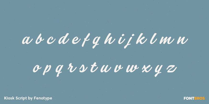 Kiosk Script Font Poster #3