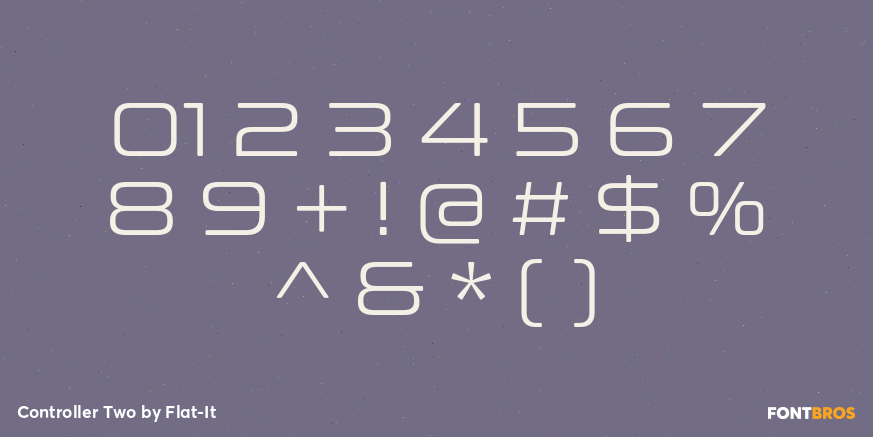 Controller Two Font Poster #4