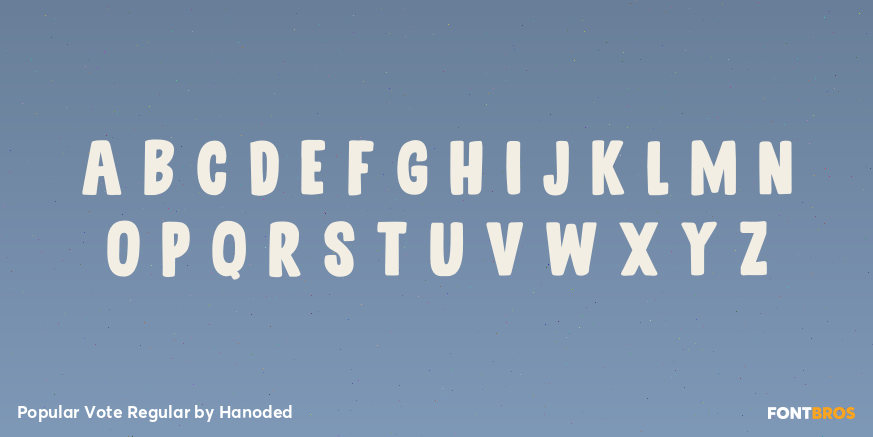 Popular Vote Regular Font Poster #2