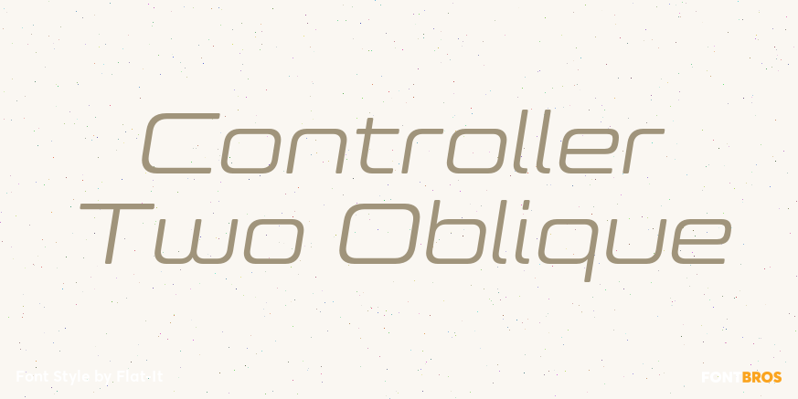 Controller Two Oblique Font Poster #1
