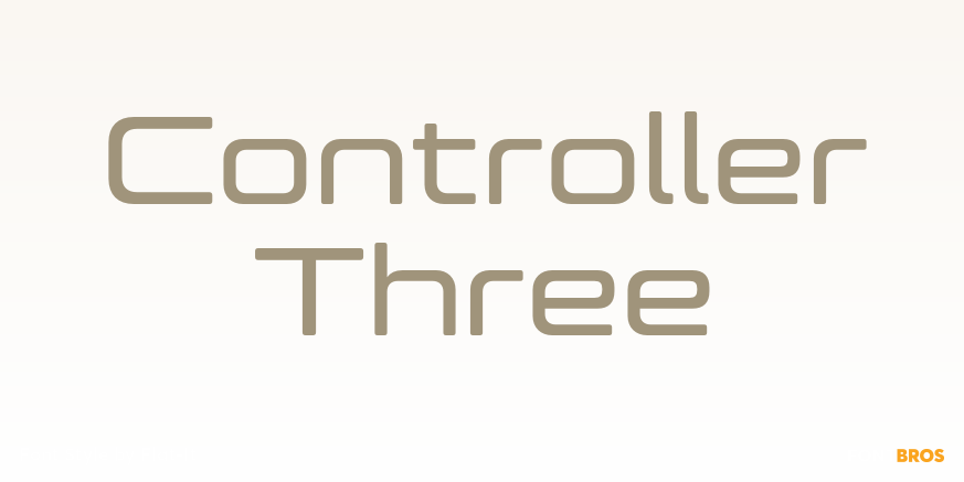 Controller Three Font Poster #1