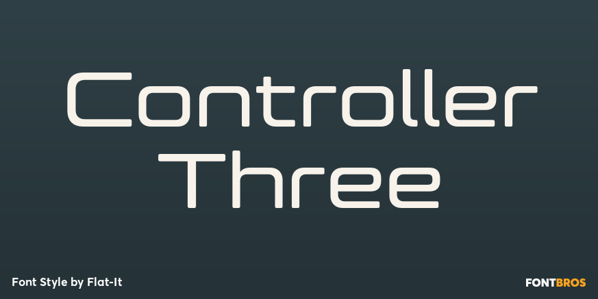 Controller Three Font Poster #1