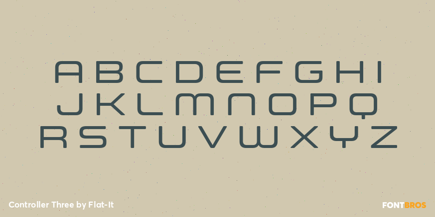 Controller Three Font Poster #2