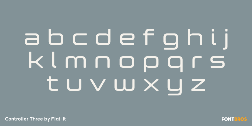 Controller Three Font Poster #3