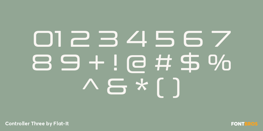 Controller Three Font Poster #4