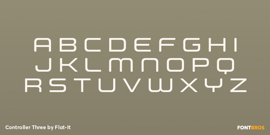 Controller Three Font Poster #1