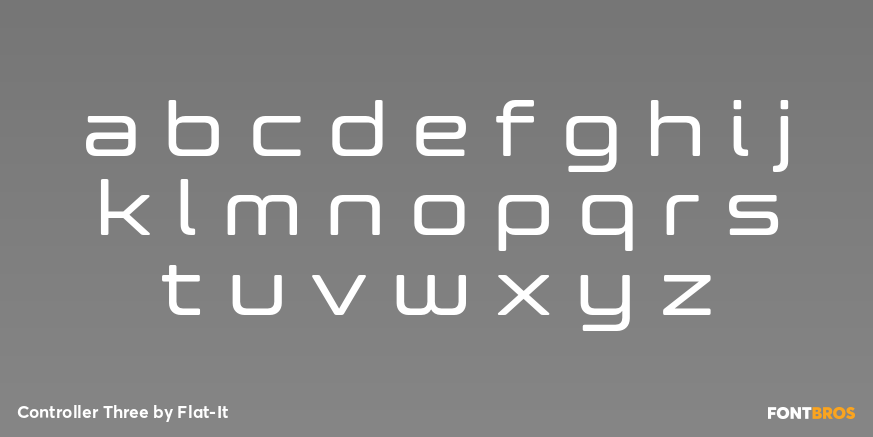 Controller Three Font Poster #1