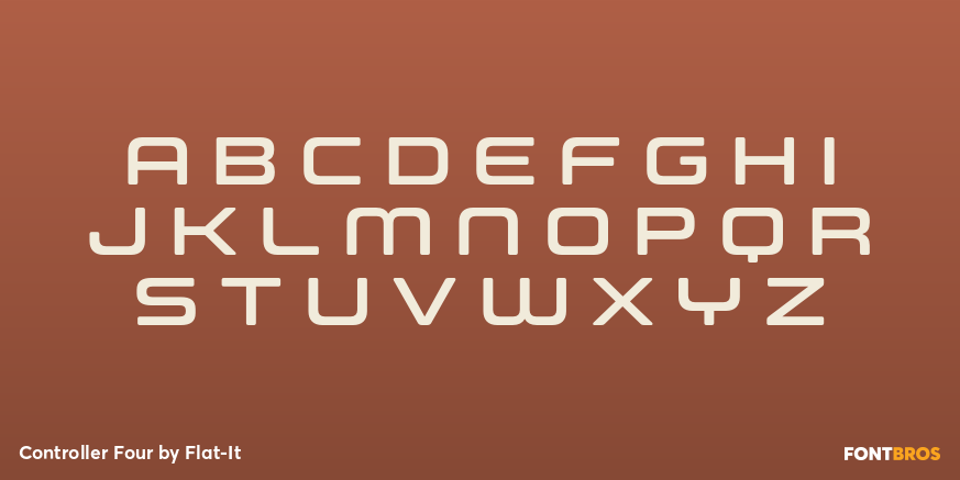 Controller Four Font Poster #2