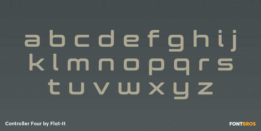 Controller Four Font Poster #3