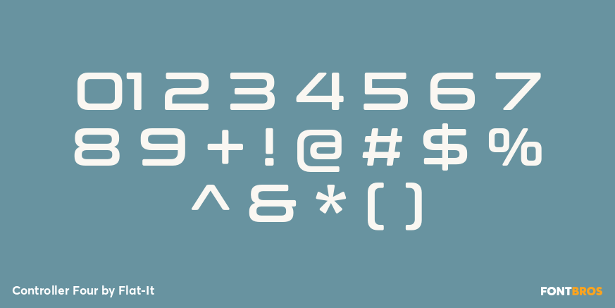 Controller Four Font Poster #4