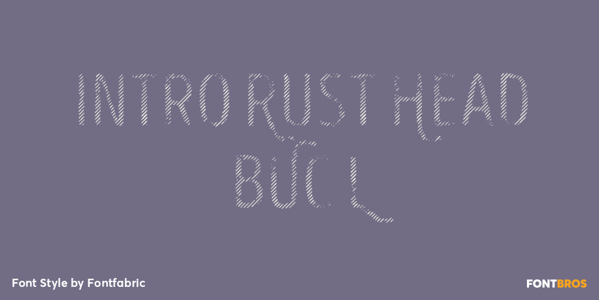 Intro Rust Head BUC L Font Poster #1