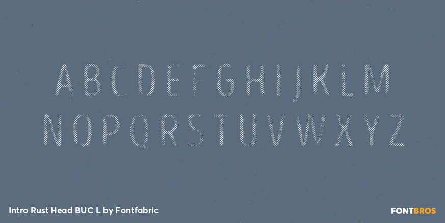Intro Rust Head BUC L Font Poster #3