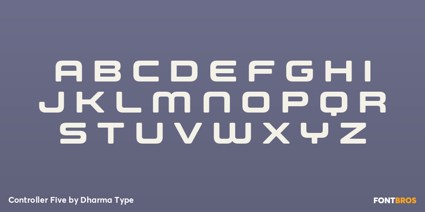 Controller Five Font Poster #2