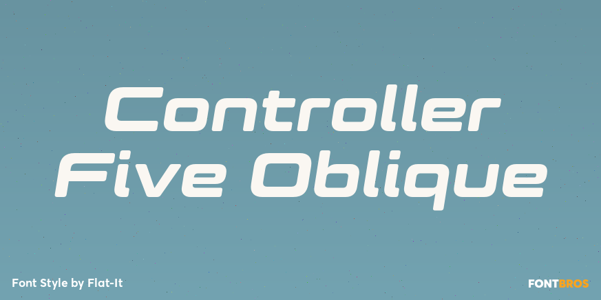 Controller Five Oblique Font Poster #1