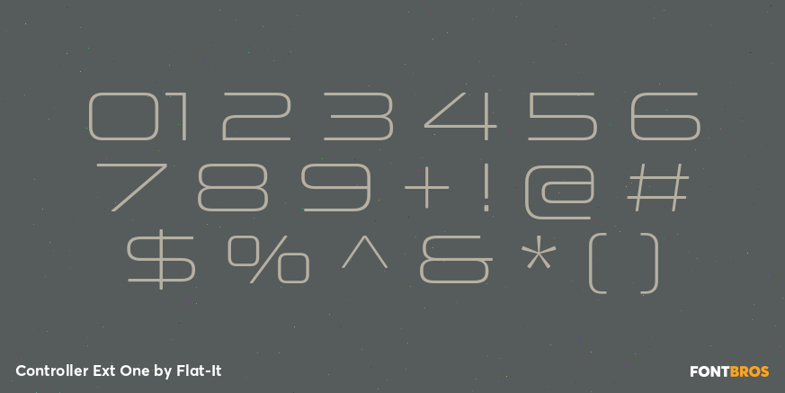 Controller Ext One Font Poster #4