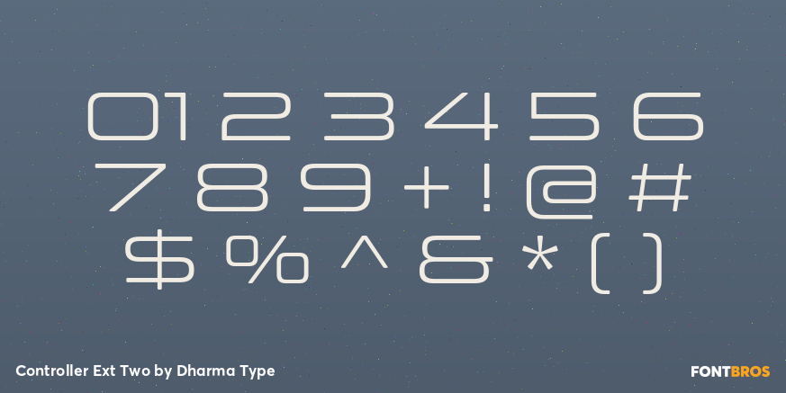 Controller Ext Two Font Poster #4