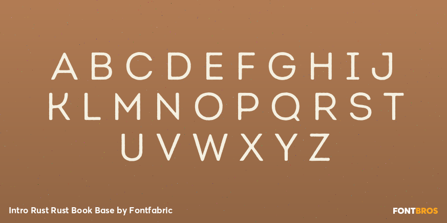 Intro Rust Rust Book Base Font Poster #2