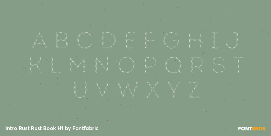 Intro Rust Rust Book H1 Font Poster #2