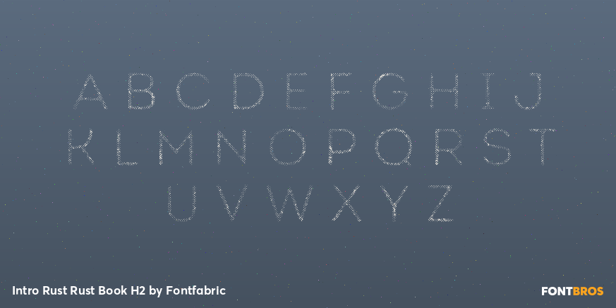 Intro Rust Rust Book H2 Font Poster #2
