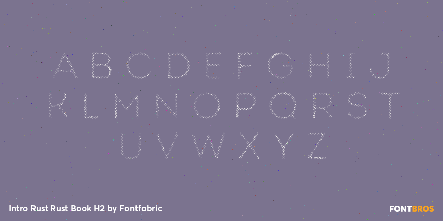 Intro Rust Rust Book H2 Font Poster #1