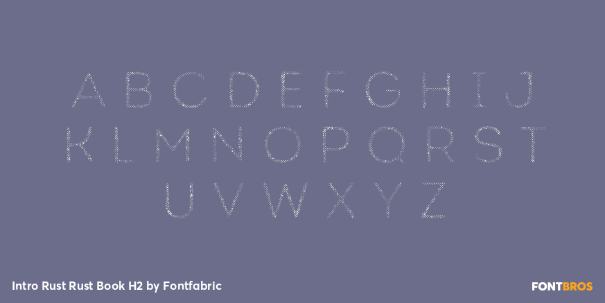 Intro Rust Rust Book H2 Font Poster #1