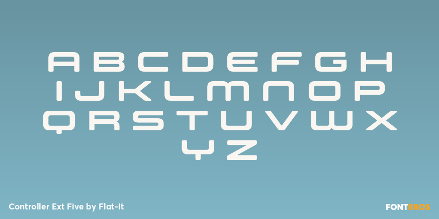 Controller Ext Five Font Poster #2