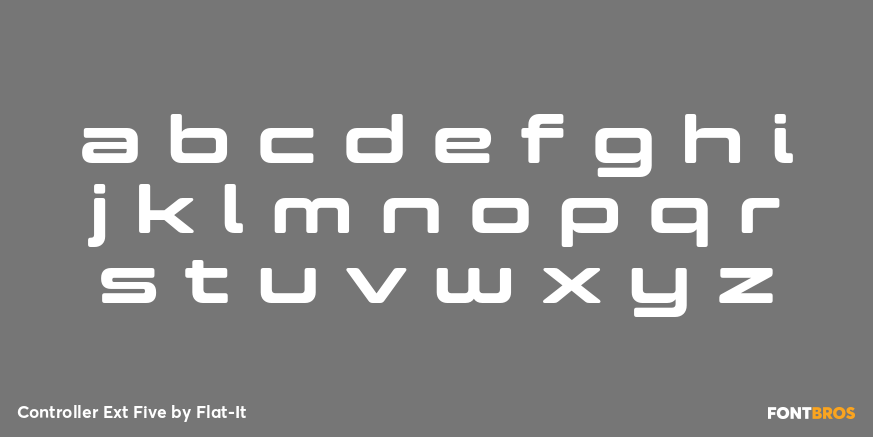Controller Ext Five Font Poster #3