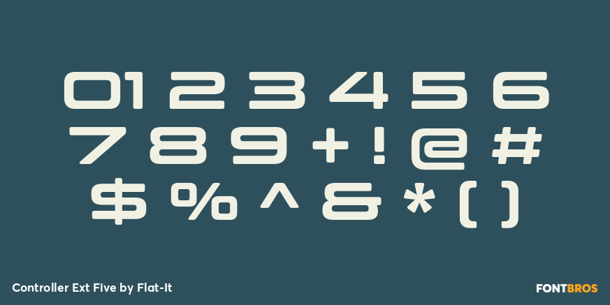 Controller Ext Five Font Poster #4