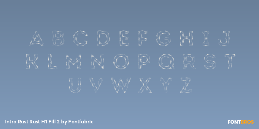 Intro Rust Rust H1 Fill 2 Font Poster #2