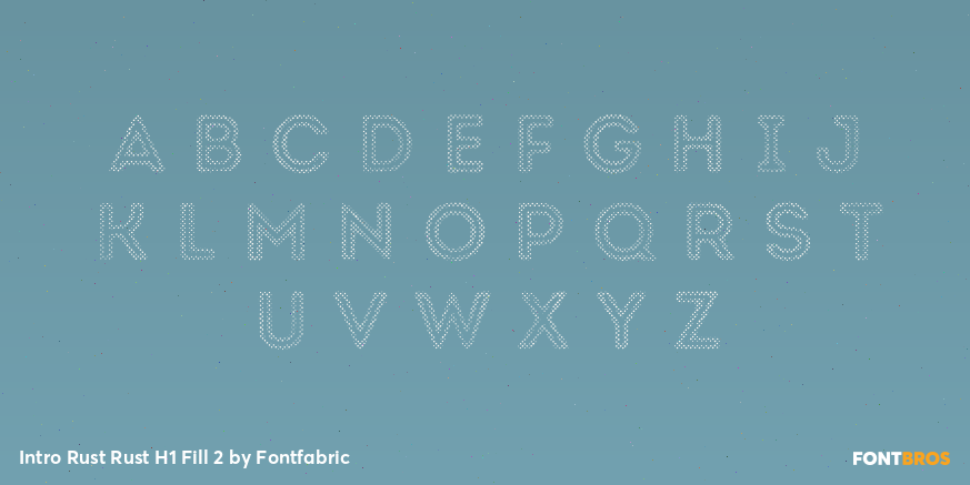 Intro Rust Rust H1 Fill 2 Font Poster #3